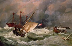 Morgen nach einem schweren Sturm von Edward William Cooke