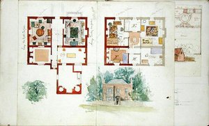Vorgeschlagener Entwurf für ein Haus von Edward William Godwin