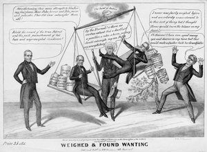 Gewogen und für zu leicht befunden, veröffentlicht von H R Robinson, New York, 1844