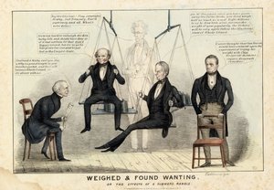 Gewogen und für zu leicht befunden, veröffentlicht von H R Robinson, New York, 1844 von Edward Williams Clay