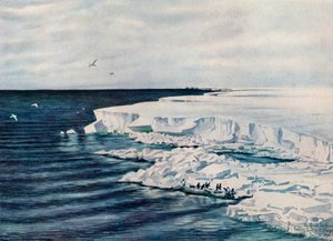 Die große Eisbarriere, Blick nach Osten von Kap Crozier, 4. Januar 1911, 1913