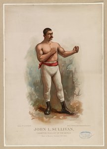 John L. Sullivan, Weltmeister im Boxen, ca. 1883 von Edward Windsor Kemble