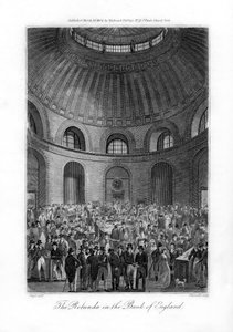 Die Rotunde in der Bank of England, London, 1804
