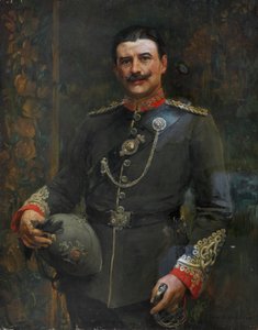 Ein Offizier eines Freiwilligenbataillons, Middlesex Regiment, um 1904 von Edwin Arthur Ward