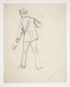 Eine männliche und eine weibliche Figur von Edwin Austin Abbey