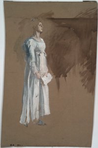 Eine Figur in klassischer Kleidung