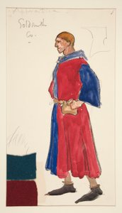 Lehrling Goldschmied, Kostümentwurf für Henry Irving