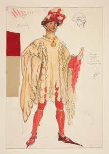 Aumerle, Kostümentwurf für Henry Irving