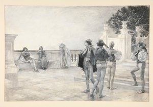 Balthasar singt von Edwin Austin Abbey