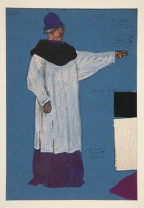 Bischof von Carlisle, Kostümentwurf für Henry Irving von Edwin Austin Abbey