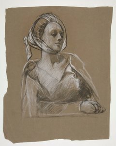 Büste einer Frau: Studie von Edwin Austin Abbey