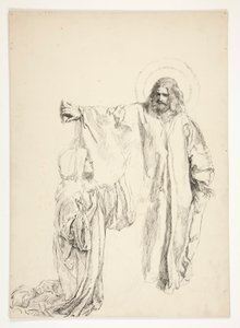 Christus und Maria Magdalena von Edwin Austin Abbey