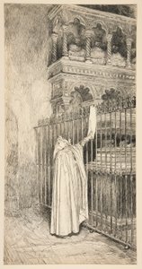 Claudio (liest von einer Schriftrolle): von Edwin Austin Abbey