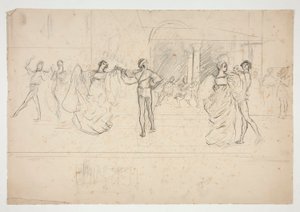 Kompositionsstudie von Edwin Austin Abbey