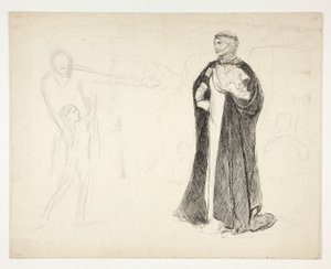 Frühe Studie für König Johann von Edwin Austin Abbey