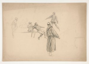Figurenzeichnung von Edwin Austin Abbey
