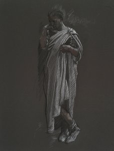 Figurenstudie für von Edwin Austin Abbey
