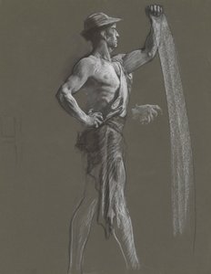 Figurenstudie von Edwin Austin Abbey