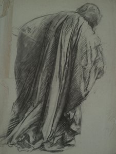 Figurenstudie für Galahad von Edwin Austin Abbey