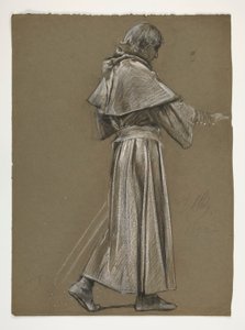 Figurenstudie für König Artus von Edwin Austin Abbey
