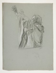 Figurenstudie für König Artus von Edwin Austin Abbey