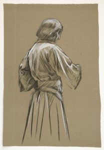 Figurenstudie für König Artus von Edwin Austin Abbey