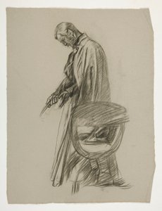 Figurenstudie für König Artus von Edwin Austin Abbey