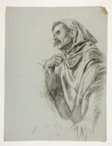 Figurenstudie für König Artus von Edwin Austin Abbey