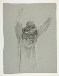 Figurenstudie für König Artus von Edwin Austin Abbey
