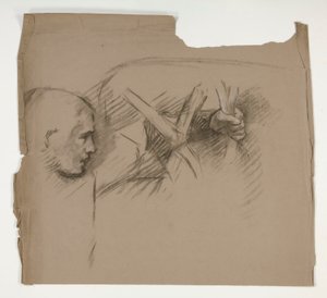 Figurenstudie für die Sieben Todsünden, aus Die Suche nach dem Heiligen Gral (eine Serie von 15 Gemälden für die Boston Public Library, abgeschlossen 1901) von Edwin Austin Abbey