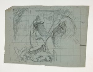 Figurenstudie für die Sieben Todsünden, aus Die Suche nach dem Heiligen Gral (eine Serie von fünfzehn Gemälden für die Boston Public Library, abgeschlossen 1901) von Edwin Austin Abbey