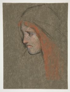 Kopf von Cordelia, aus König Lear von Edwin Austin Abbey