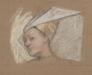 Kopf von Lady Anne, aus Richard III von Edwin Austin Abbey