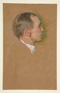 Kopf eines Mannes, Krönung von Edward VII von Edwin Austin Abbey