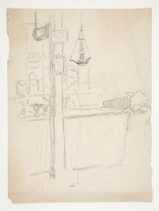 Innenstudie von Edwin Austin Abbey