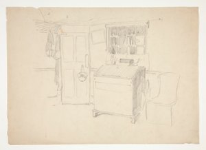 Innenstudie von Edwin Austin Abbey