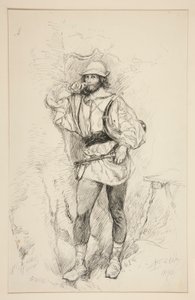 Jacques, Illustration für Akt II, Szene v, Wie es euch gefällt von Edwin Austin Abbey
