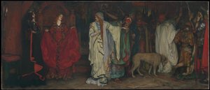 "König Lear," Akt I, Szene I von Edwin Austin Abbey