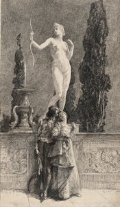 Lorenzo und Jessica: von Edwin Austin Abbey