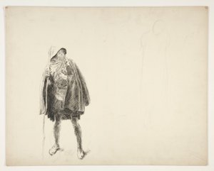 Bauer, Skizze für ein nicht identifiziertes Shakespeare-Stück von Edwin Austin Abbey