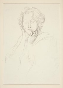 Porträt von Mrs. Abbey von Edwin Austin Abbey