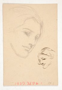 Porträt einer unbekannten Frau von Edwin Austin Abbey