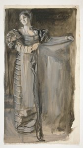 Vorstudie für Othello (?) von Edwin Austin Abbey