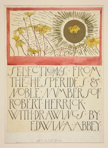 Skizze für eine Illustration für Selections from the Poetry of Robert Herrick (Buch veröffentlicht von Harper 1882, zuvor veröffentlicht in Harper)