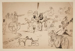 Straßenszene von Edwin Austin Abbey