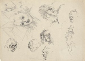 Studien von Köpfen von Edwin Austin Abbey