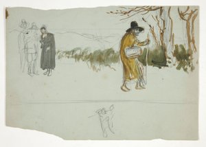 Studie für von Edwin Austin Abbey