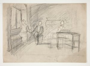 Studie für ein altes Lied von Edwin Austin Abbey