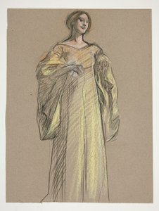 Studie für Fiametta von Edwin Austin Abbey