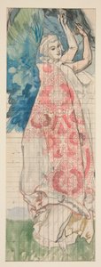 Studie für Louis Comfort Tiffany von Edwin Austin Abbey